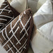Erica Cushion 55cm Square - Brown | White | Black