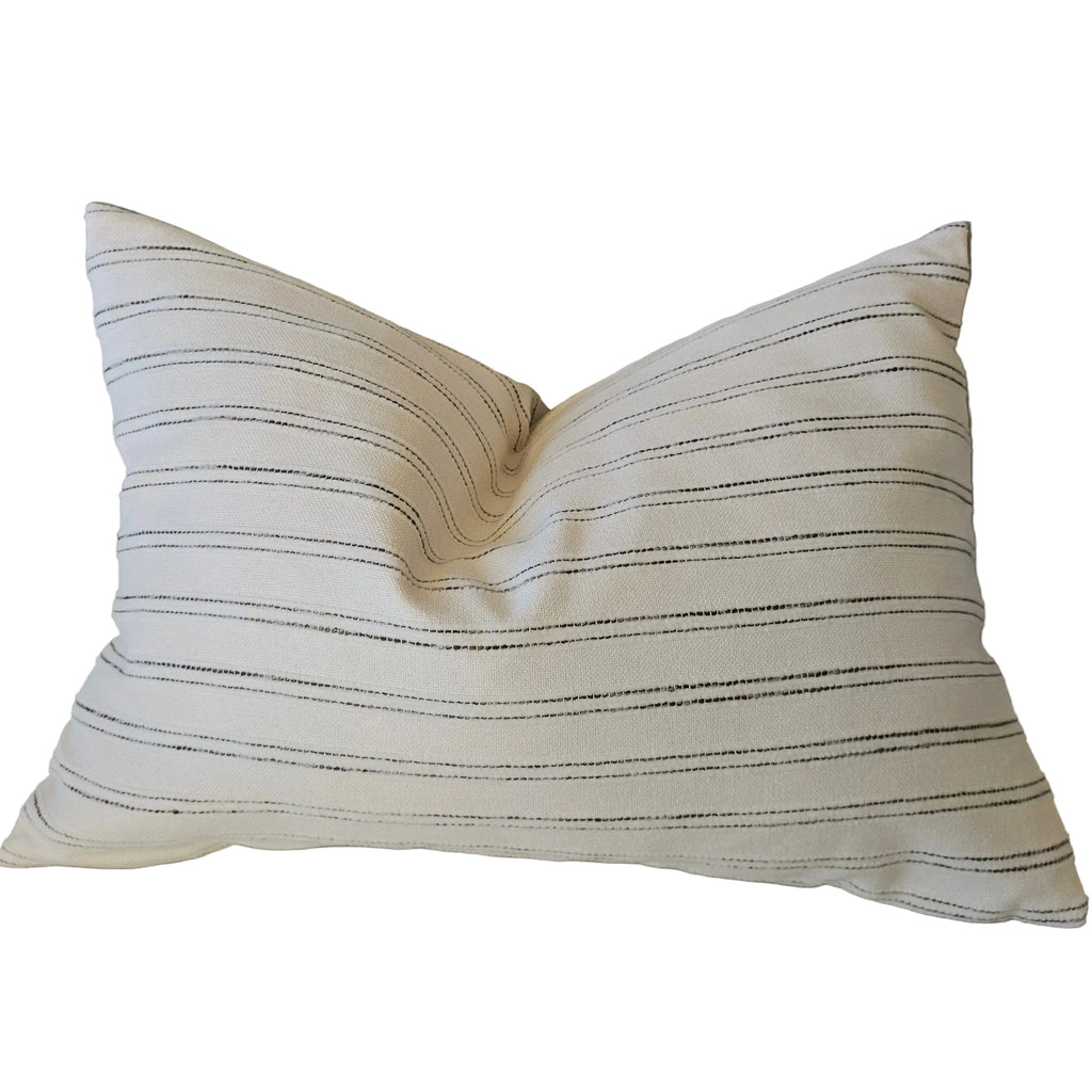 Atlas Cushion 40x60cm Lumbar - Beige | Brown Stripe