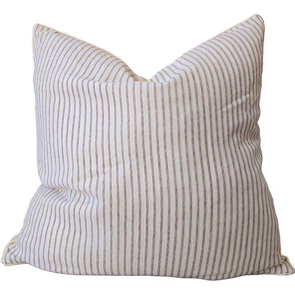 Remi Cushion 55cm Square - Clay Striped