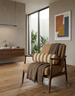 Dylan Cushion Bolster 60cm Length - Warm Terracotta | Cream