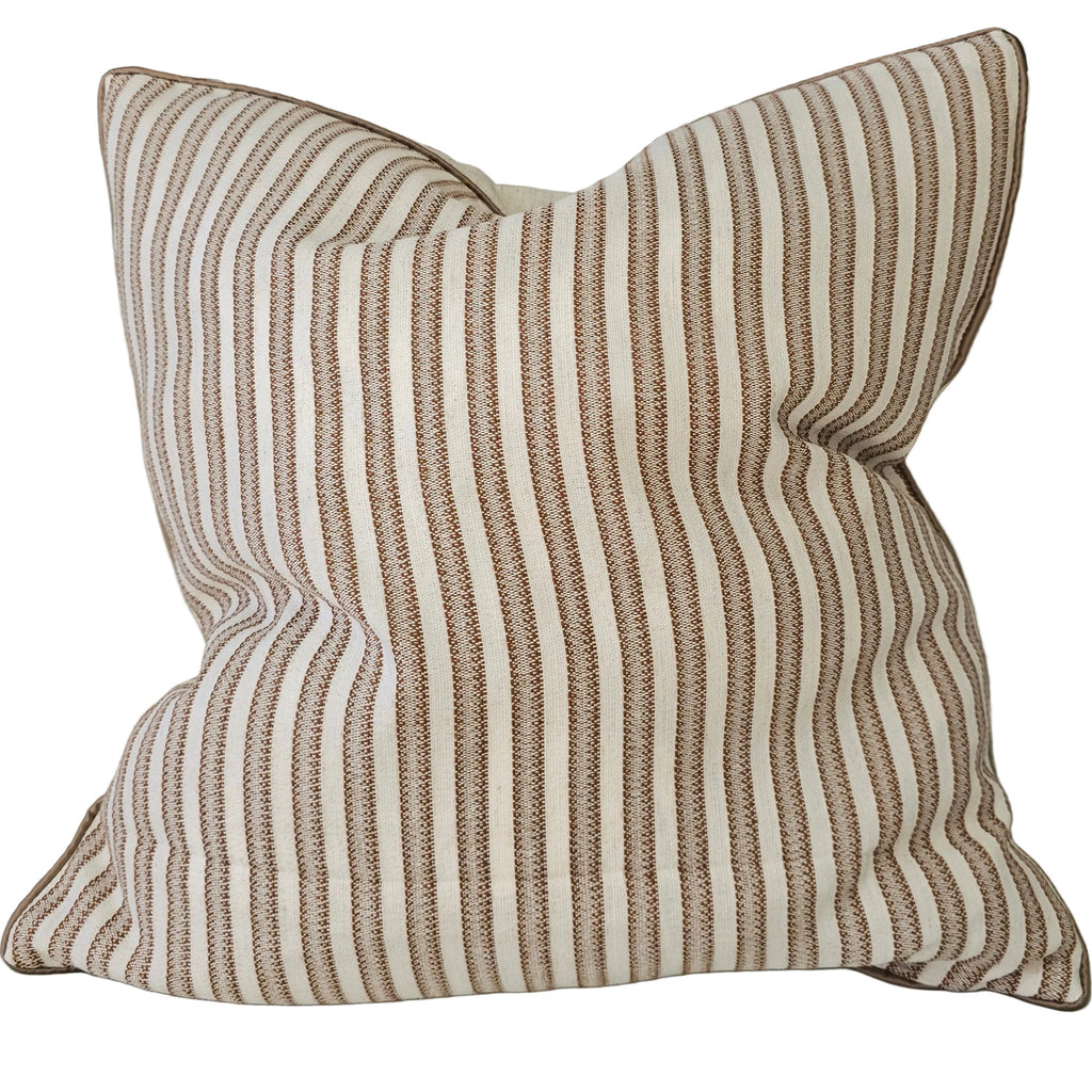 Daphne Cushion 55cm Square - Rust Terracotta | Off White