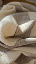 Estella Linen Blend Massive Throw Bedcover 150cm x 230cm - Natural Beige | Cool Grey