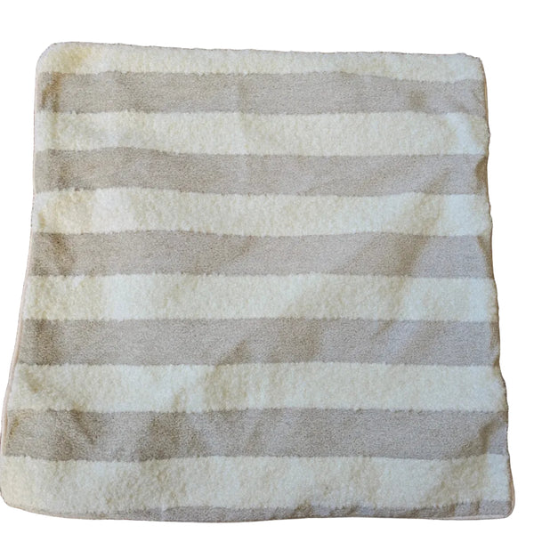 COVER ONLY - Daleyza Cushion 55cm Square - Striped | Cream White