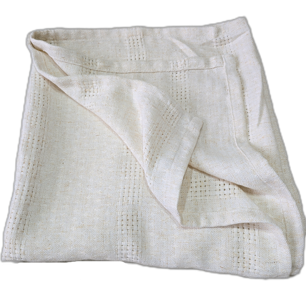 Libbie Linen Blend Massive Throw Bedcover 150cm x 220cm- White