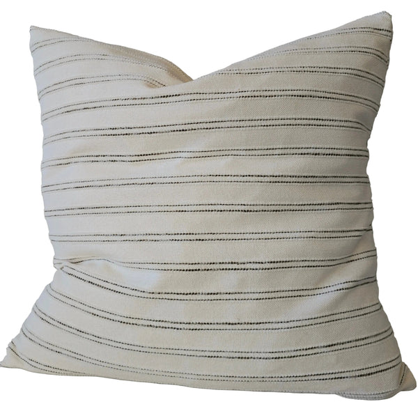 Atlas Cushion 55cm Square - Beige | Brown Stripe