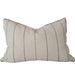 Ayla Cushion 40x60cm Lumbar - Deep Green Stripe | Cream White