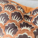 Retro Scallop Cushion 55cm Square - Rust | Chocolate Brown | Cream