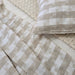 Isla Jacquard Linen Cotton Massive Bedcover Blanket 200x230cm - Natural | Off White