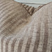 Clara Linen Blend Cushion 55cm Square - Light Cream | Mocha