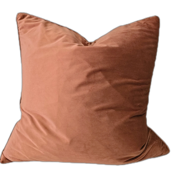 The Boulevard Luxe Velvet 55cm Square  - Terracotta