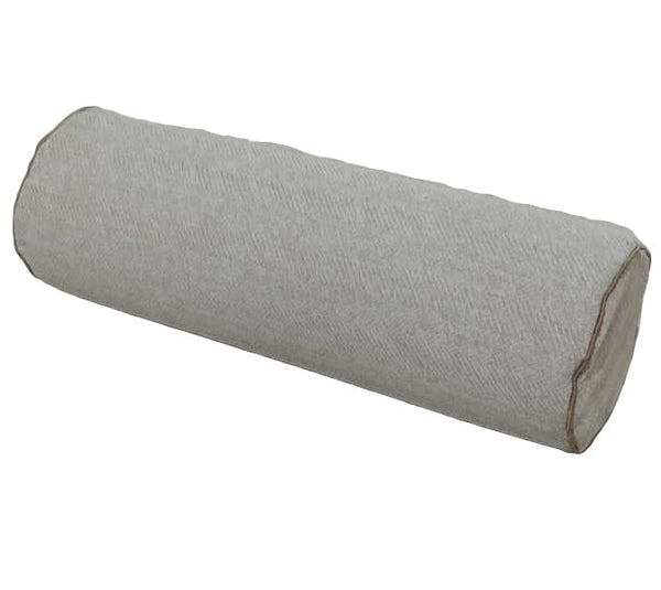 PREORDER MID OCT DROP | Hailey Linen Chenille Cushion Bolster 60cm Length - Natural with Bosc Pear Piping