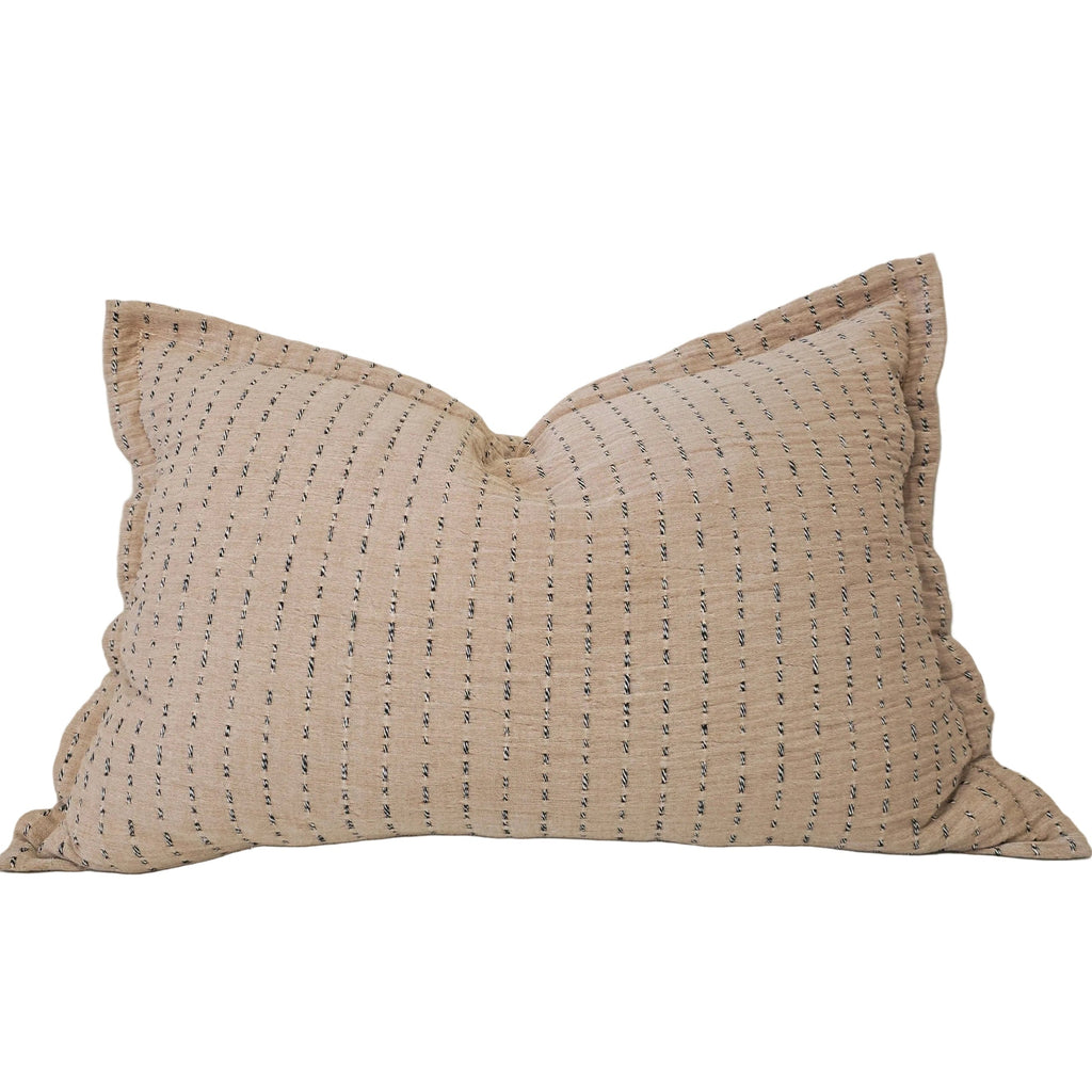 Amelia Cushion 40x60cm Lumbar - Smoky Salmon