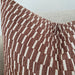 PREORDER FEB DROP | Mosaic Jacquard Linen Cotton Cushion 55cm Square - Reddish Brown | Off White