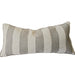 Estella Linen Blend Cushion 40x90cm Long Lumbar - Natural Beige | Cool Grey