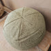 Zoe Linen Blend Texture Round 30cm Diameter | Sage Green