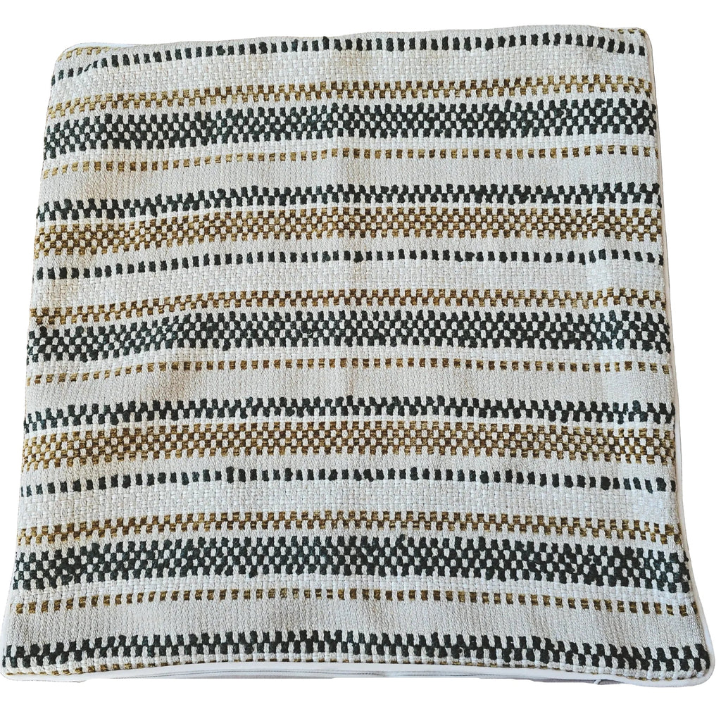 COVER ONLY - Akira Textured Cushion 55cm Square - Dark Green | Toffee