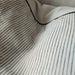 Arden Linen Cotton Cushion 55cm Square - Charcoal Pinstripes
