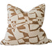 Zola Cushion 55cm Square - Ginger Brown | Off-White