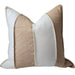 Katalia Linen Cotton Cushion 55cm Square - Peach | White
