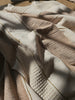 Grace Cotton Massive Throw 150cm x 230cm - Dusty Pink | Oatmeal
