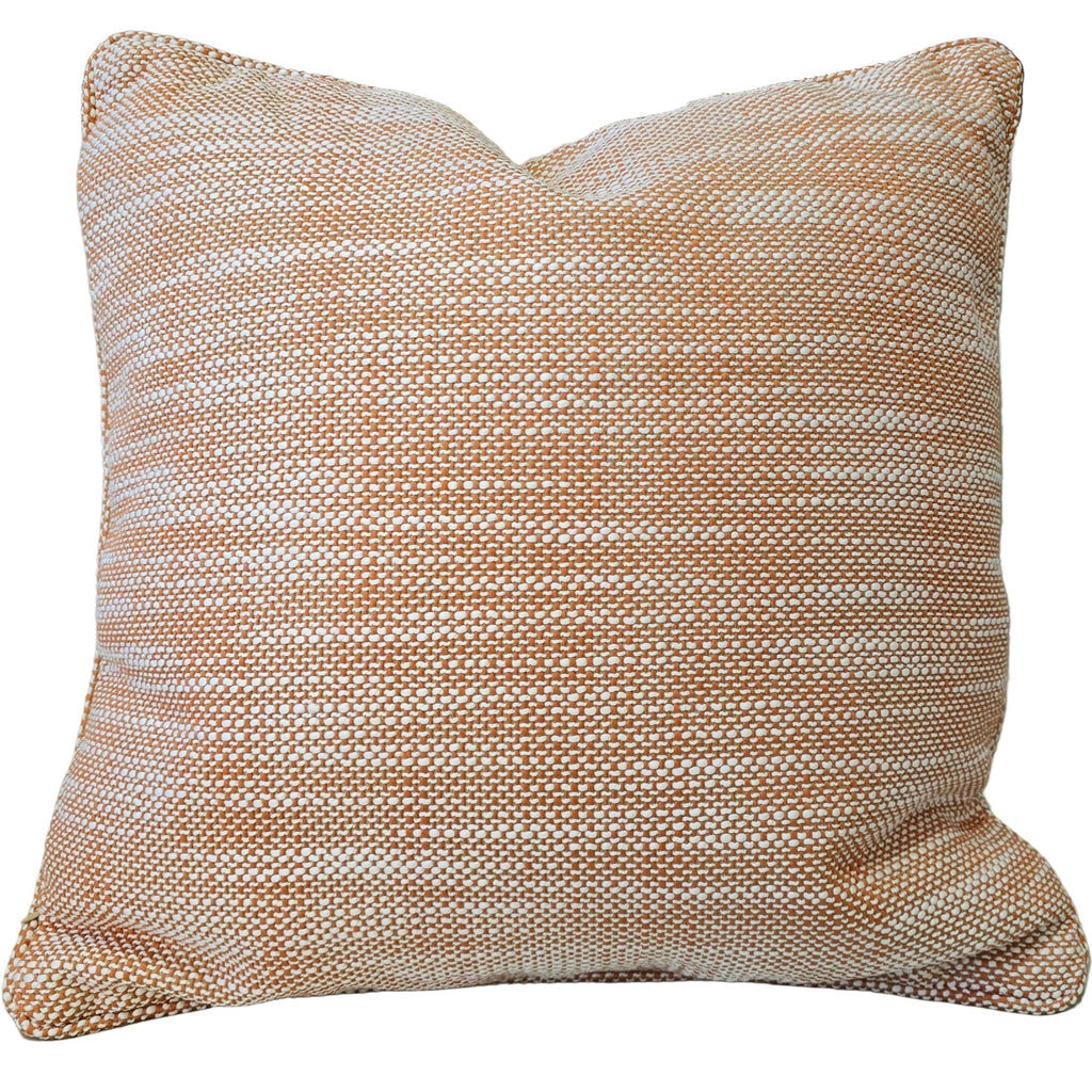 Monet Solution Dyed Eco-Friendly Outdoor Cushion 55cm Square Polyester Filled - Terracotta / Rust Orange