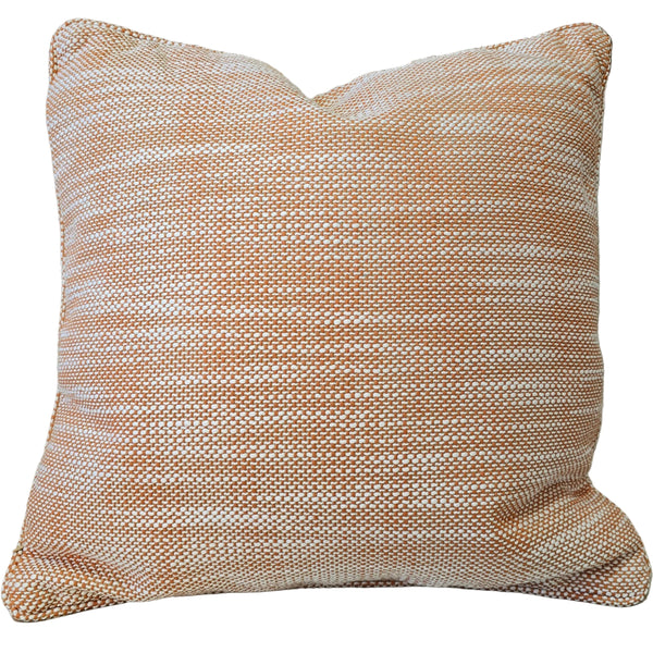 Monet Solution Dyed Eco-Friendly Outdoor Cushion 55cm Square Polyester Filled - Terracotta / Rust Orange