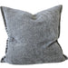 Calmey Hand-Stitched Artisan Cushion 55cm Square - Slate Grey