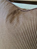 Hazel Cushion 55cm Square - Mocha Brown Stripe