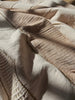 Grace Cotton Massive Throw 150cm x 230cm - Dusty Pink | Oatmeal