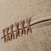 Elara Cushion 40x60cm Lumbar - Dark Clay | Hand Cross-Stitch