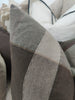 Maddie Linen Cotton Cushion 55cm Square - Sage Green | Beige | Brown