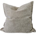 Calmey Hand-Stitched Artisan Cushion 55cm Square - Oatmeal Beige