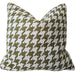 Houndstooth Cushion 55cm Square - Olive Green