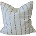 Dashing Lines Cushion 55cm Square - Reddish Brown | Light blue