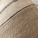 The Anchor Heavyweight Linen Cushion 55cm Square - Natural | Dark Charcoal Stripe