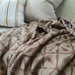 Mateo Massive Throw  150cm x 230cm -  Cream | Mocha Brown