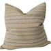 Hazel Cushion 55cm Square - Muted Sage | Khaki Stripes