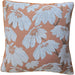 Majestic Leaf Cushion 55cm Square - Salmon Orange | Brown