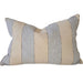 Estella Linen Blend Cushion 40x60cm Lumbar - Natural Beige | Pastel Blue