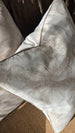 Coastal Palm Jacquard Cushion  55cm Square - Ivory Base with Beige Pattern