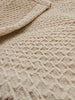 Bella Linen Cotton Waffle Texture Soft Massive Throw Bedcover 150cm x 230cm - Natural