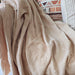 Aurora Waffle Cotton Fringe Throw 140x200cm | Vanilla