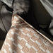 Mosaic Jacquard Linen Cotton Cushion 40x90cm Long Lumbar - Mocha Mousse | Off White