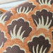 Retro Scallop Cushion 55cm Square - Rust | Chocolate Brown | Cream