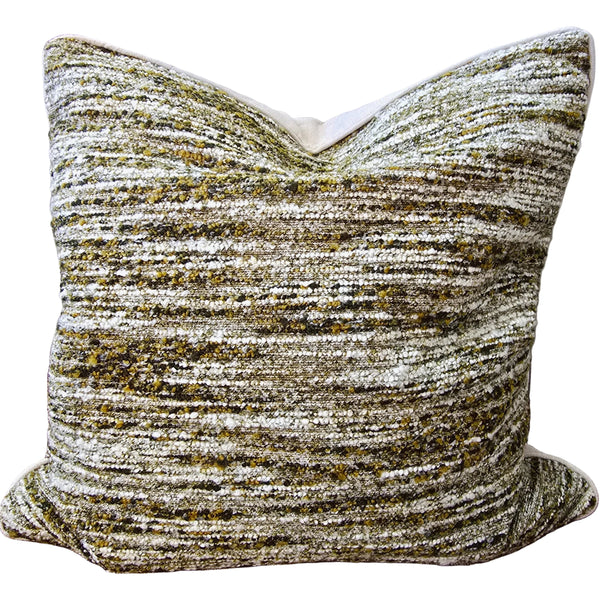 Dulce Cushion 55cm Square - Ochre | Moss Green