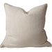 Lydia Linen Cotton Cotton Cushion 55cm Square - Beige