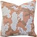 Clustered Blossom Cushion 55cm Square - Salmon Orange | Brown