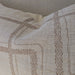 Tara Abstract Cushion 55cm Square - Soft Blush | Off White