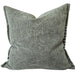 Calmey Hand-Stitched Artisan Cushion 55cm Square - Olive Green