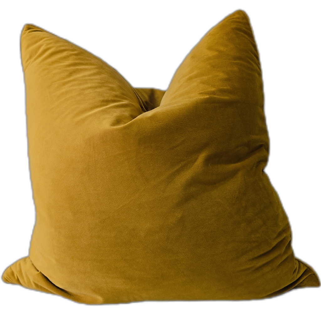 The Boulevard Luxe Velvet 55cm Square  - Mustard